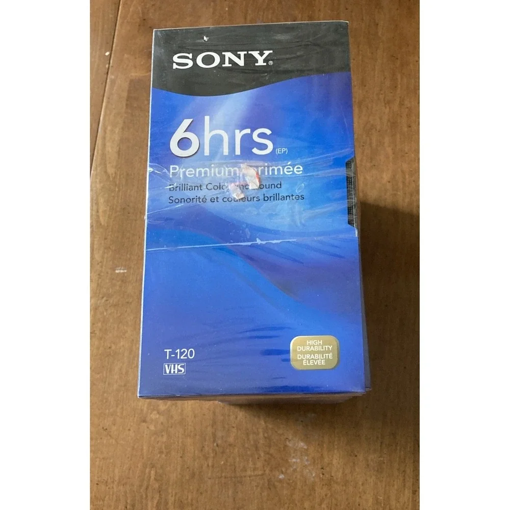 Sony Premium Grade T-120 blank VHS tape Sealed Set Of 10 New High Durability